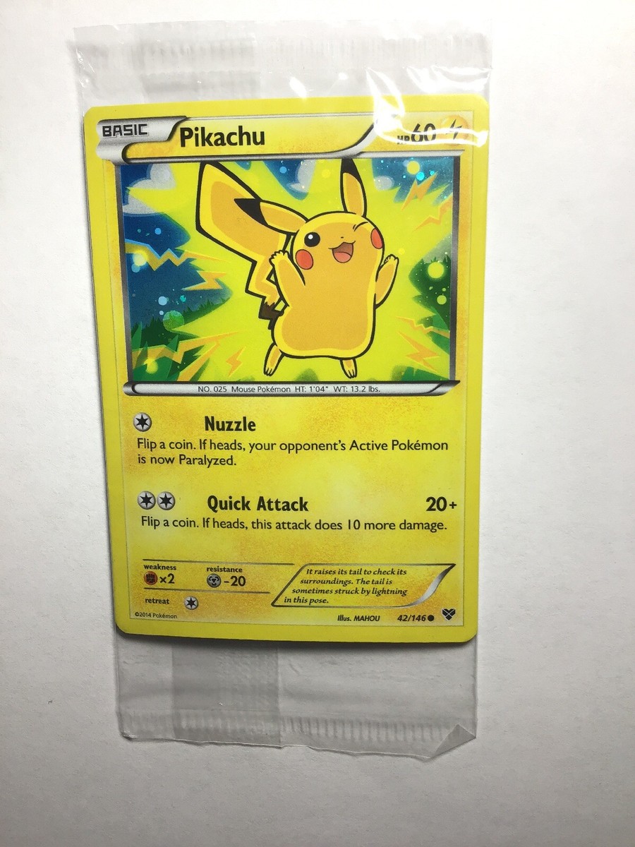 NM Pokemon Card XY Pikachu 42/146 Holo SEALED MOVIE Promo | eBay