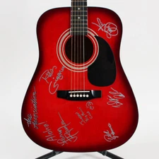 The Association Band Signed Acoustic Guitar - COA JSA
