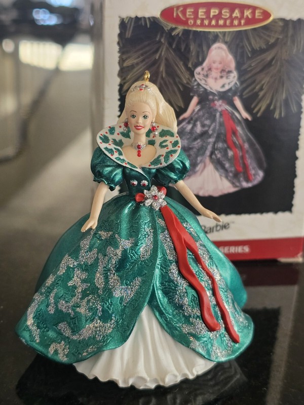 Holiday Barbie 1995 Keepsake Ornament 3rd In Collectors Series