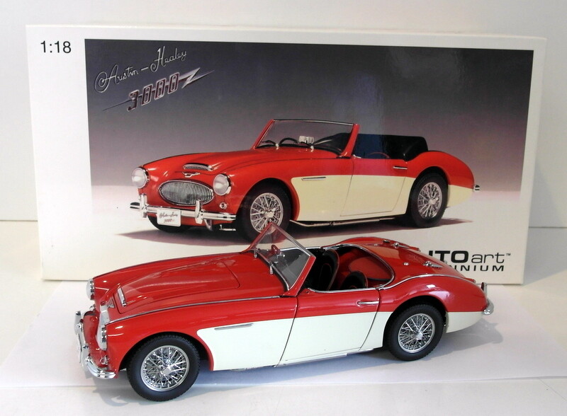 1/18 オートアート Autoart Austin Healey Autoart 1/18 Scale 70721 - Austin Healey 3000 MK2 1961 Red