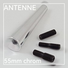  Stab Antenne Designantenne für Citroen Dacia Volvo Lancia Daewoo 55mm chrom