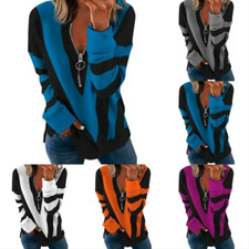 Women Casual Knitted Pullover V-Neck Long-Sleeve T-Shirt Solid Blouse,Loose-T wb