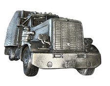 Vintage 1977 Semi Big Rig Truck 3D Belt Buckle Heavy Metal Retro