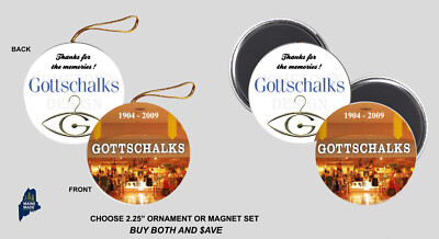 GOTTSCHALKS Ornament / Magnets - Vintage Defunct Retail Department Store Harris