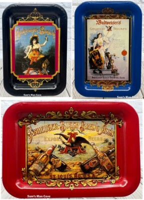 Anheuser-Busch Budweiser Set of Three Tip Trays