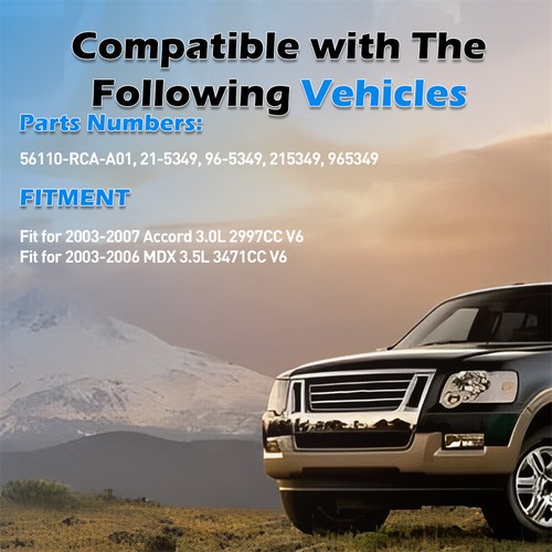 New Power Steering Pump For HONDA ACCORD 3.0L V6 03-07 21-5349 56110-RCA-A01 - Picture 4 of 17