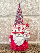 JIM SHORE HEARTWOOD CREEK NORDIC GNOME WITH CHRISTMAS TREE 6009499 JDL