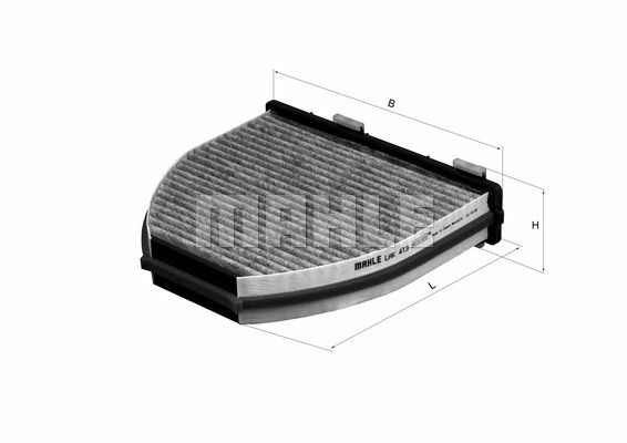 Mahle Innenraumfilter Aktivkohle FüR Mercedes AMG (C190,R190)-image