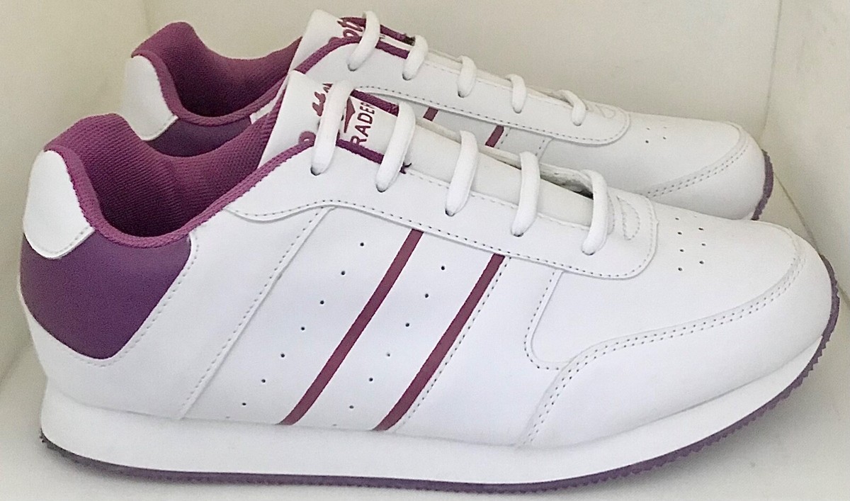 Cotton Traders Womens White Purple Trainers Size UK BRAND NEW 🔴🔵🟡🟢