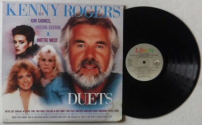 KENNY ROGERS & CARNES, EASTON, WEST  12  33 RPM VINYL LP - DUETS   LIBERTY 51154