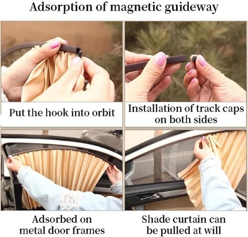 Universal Fit Magnetic Car Side Window Privacy Sunshade,Sun Shade Side Window - Picture 9 of 16