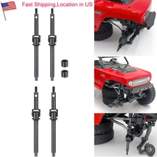 FLYXM Carbon Steel Front Axle CVD Drive Shaft +4mm For RC 1:24 AXIAL SCX24 Car