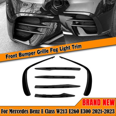 Front Spoiler Air Vent Outlet Kit For Mercedes E Class W213 E260 E300 6PCS