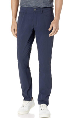 Goodthreads Men's Skinny-Fit 5-Pocket Tech Pant Size 30Wx 32L Color Navy NWT