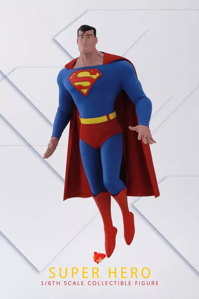 S-HERO Animated Superman Justice League 1/6 Scale Action Figure