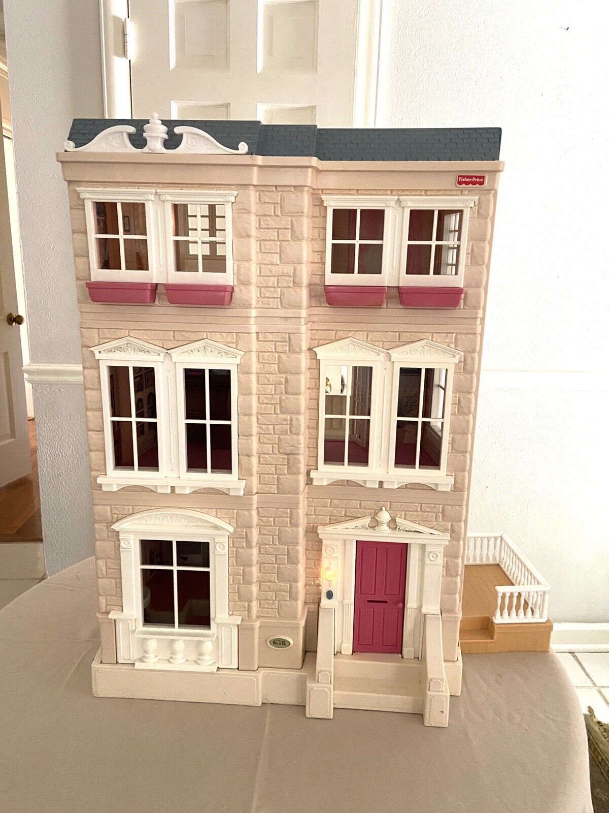 Vintage Fisher Price Loving Family Special Edition Doll House Townhouse.