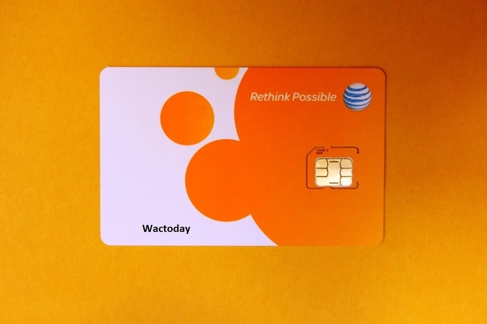 AT&T FACTORY Micro 4G LTE sim card for iphone 4 / 4s samsung galaxy S 4/5 Note 4 - Image 2 of 3