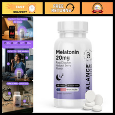 Extra Strength Melatonin 20mg Tablets - Sleep Aid for Adults, Vegan, Gluten-Free