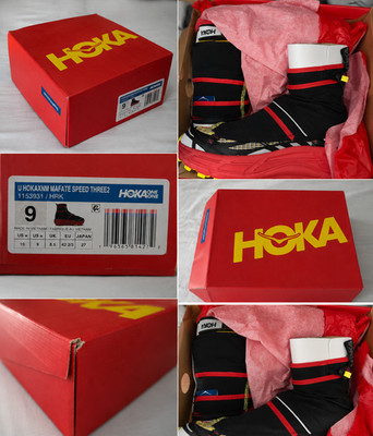 Brand new Nicole McLaughlin x HOKA Mafate Speed Three2 sneakers in the HRK color