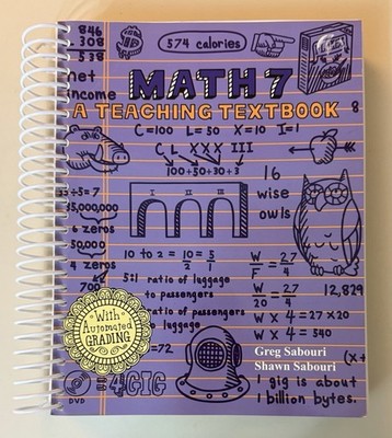 Math 7: Teaching Textbooks (Book Only) Greg Sabouri