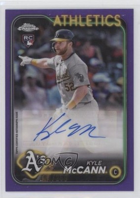 2024 Topps Chrome Update Purple Refractor /250 Kyle McCann Rookie Auto RC 14md
