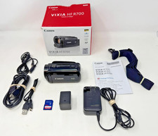 Canon VIXIA HF R700 Full HD Camcorder Black COMPLETE WITH ACCESSORIES