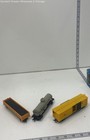 Life Like Yellow Orange Gray HO Scale Model Train Cars Set With Track — photo 3