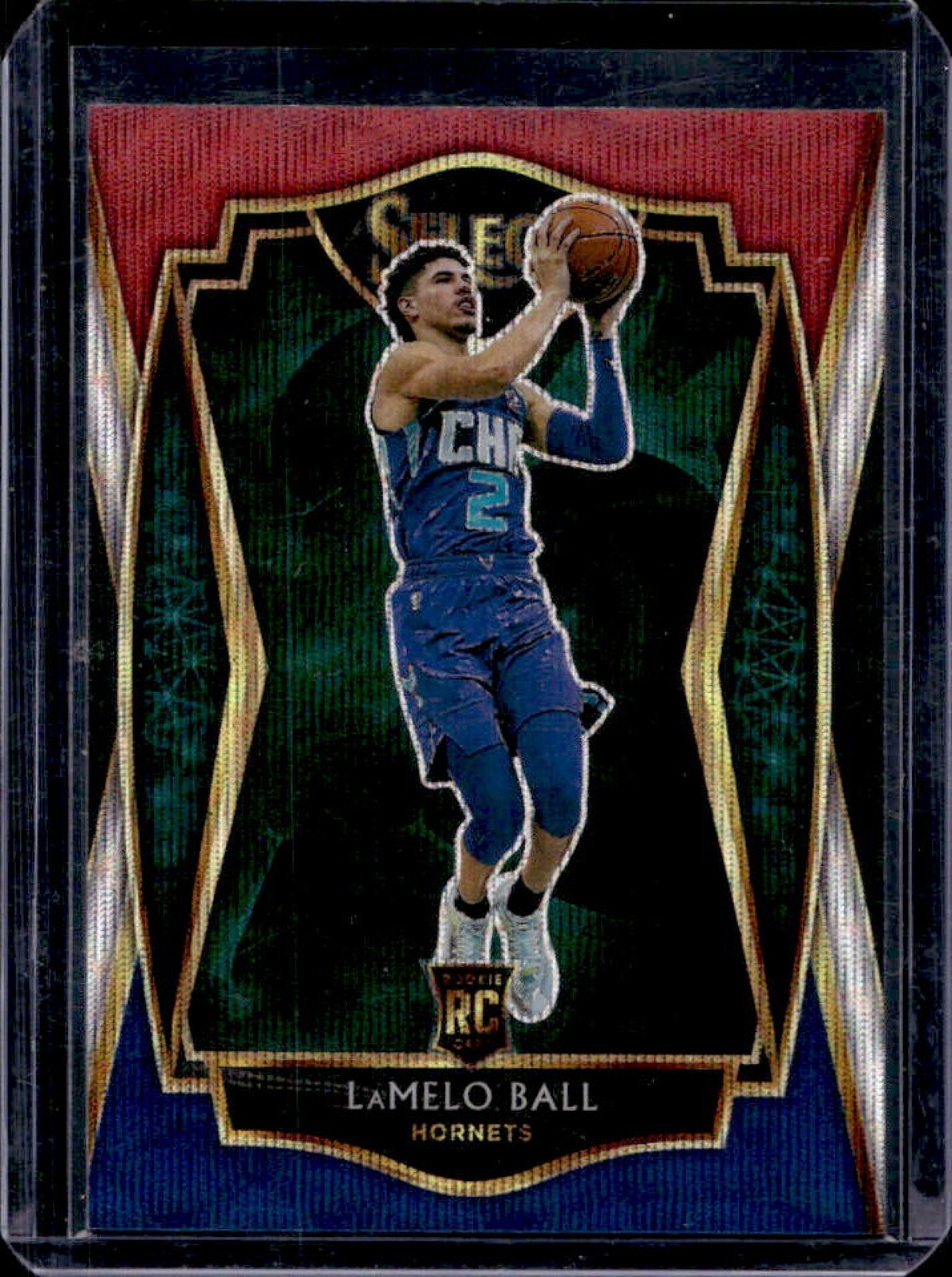 2020-21 Select LaMelo Ball RC Tri Color Prizm Premier Level #183 Hornets