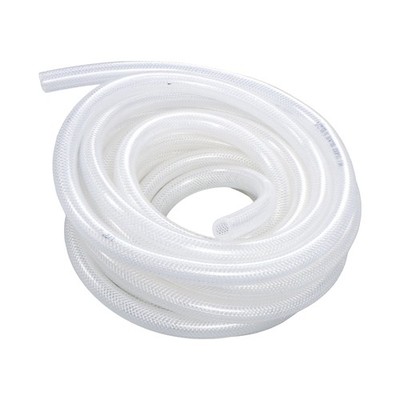 1/2'' ID × 3/4'' OD Clear Braided Hose High Pressure Flexible Reinforce PVC 25 Ft