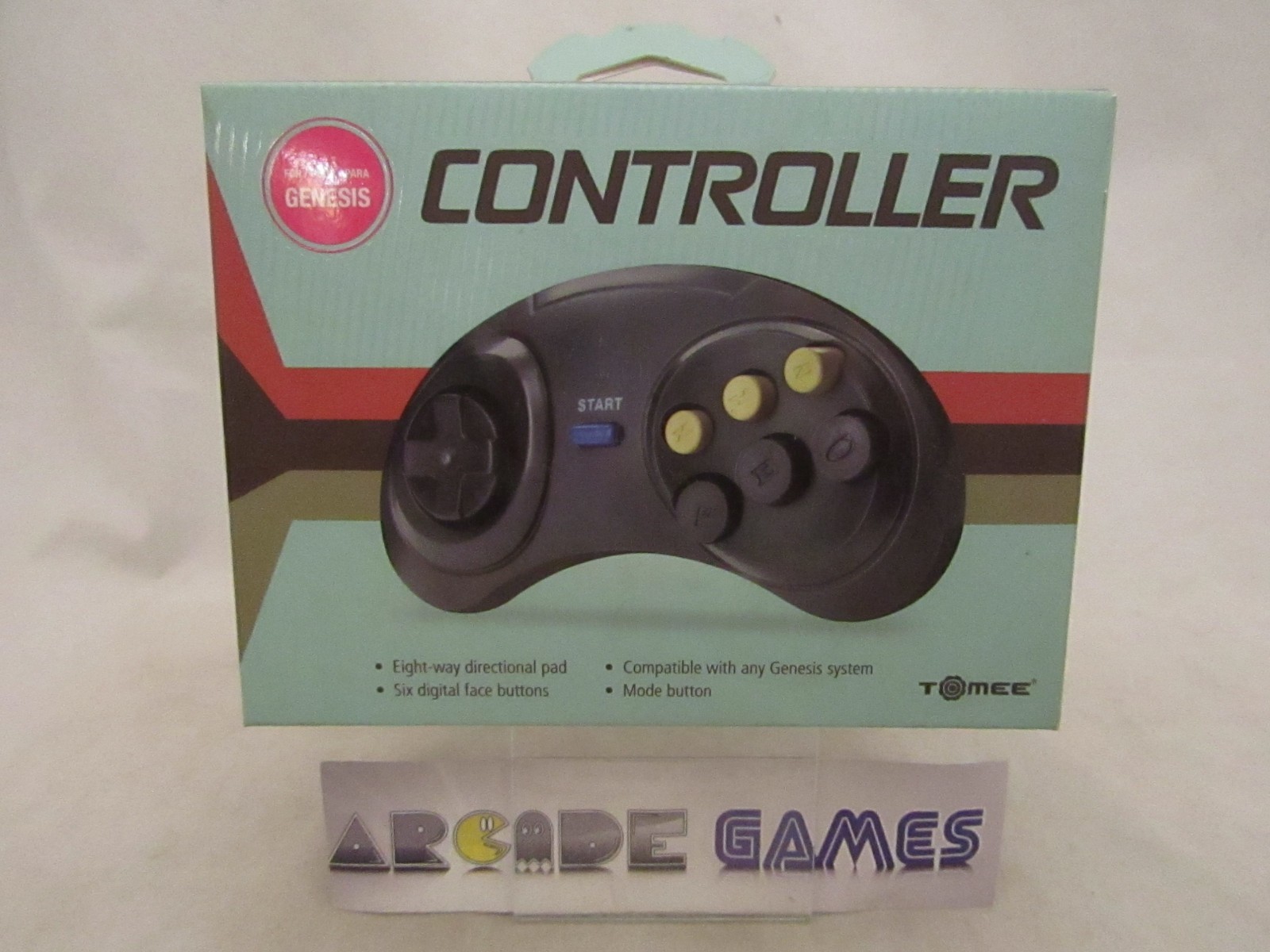 MANETTE FILAIRE 6 BOUTONS SEGA MEGADRIVE - NEUF (vendeur pro)