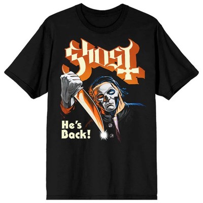 Ghost T-Shirt Herren He's Back schwarz Band-Merch, Bands, Nachhaltigkeit