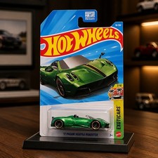 🔥 2026 Hot Wheels '17 Pagani Huayra Roadster #101 Exoticars 7/10 Green 🔥