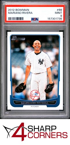2012 BOWMAN #66 MARIANO RIVERA YANKEES HOF PSA 9