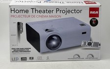 RCA Model RPJ136 White HDMI USB VGA 1080p LED Home Theater Projector Not Tested
