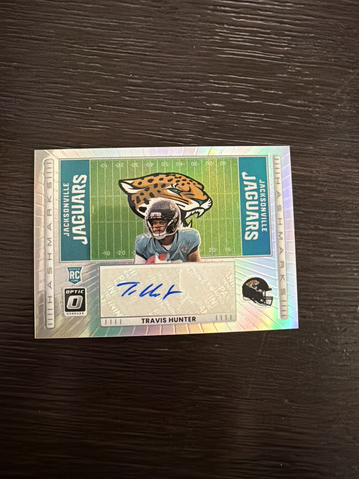 2025 Panini Donruss Optic Football Travis Hunter HASHMARKS Rookie Auto HM-TH