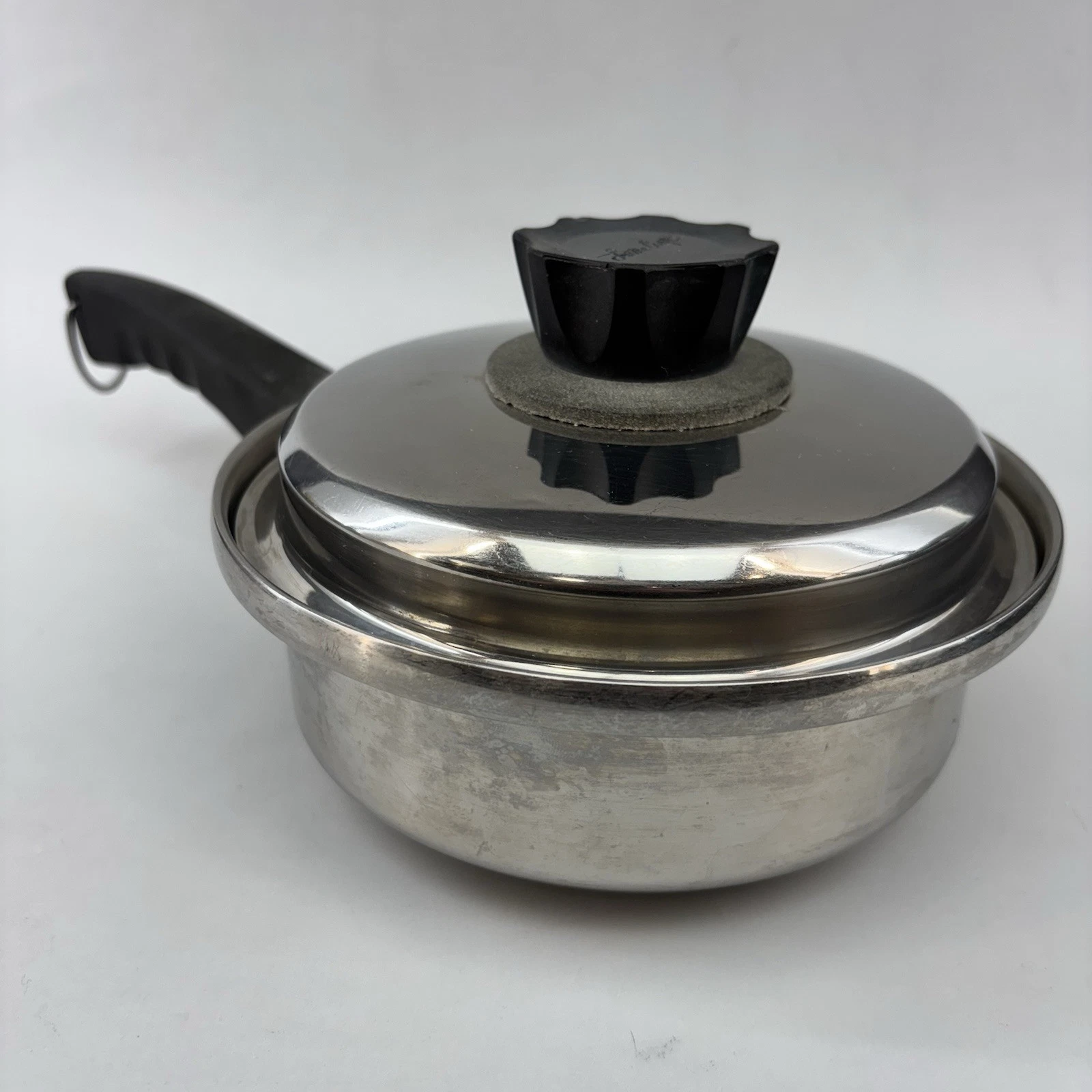 Lustre Craft Cookware 7” Sauce Pot Pan W/ Lid 5 Ply Stainless Steel Kitchen