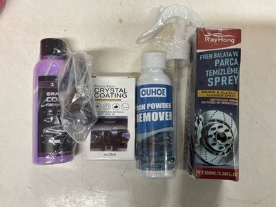 Autopflegepaket - Crystal Coating, Eisenentferner, Graphitspray & Bremsenreiniger