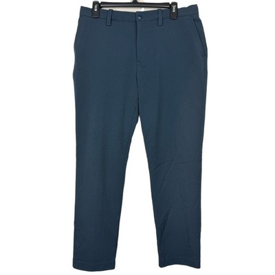 Quince Ultra-Stretch 24/7 Smart Chino Mens 32x28 Athletic Tapered Ocean Blue