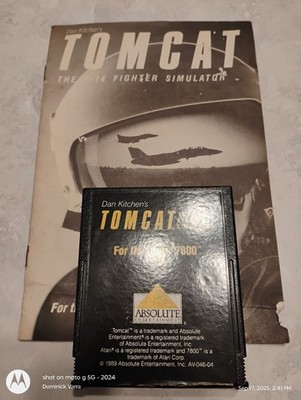 Atari Tomcat: F-14 Flight Simulator Cartridge for 7800 With Manual
