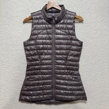 Lululemon Womens Sz 4 Pack it Down Goose Puffer Packable Vest Shiny Olive Brown