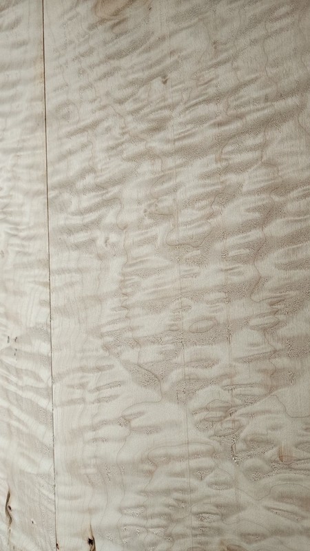 Quilted Maple Bookmatch Set #1173 L.22¾" W. 14⅝" T. 3/4" 
