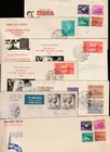 INDIA 1955-1965 LOT OF 7 FIRST DAY COVERS, SEE ALL SCANS