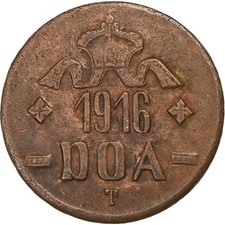 [#137018] German East Africa, Wilhelm II, 20 Heller, 1916, Tabora, Copper, VF