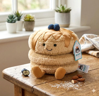 Jellycat Amuseables Fran Pancakes Soft Plush Stuffed Toy Gift