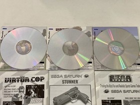 Saturn 3 Free Games Pack (Virtua Fighter 2, Virtua Cop, Daytona USA) CIB Good