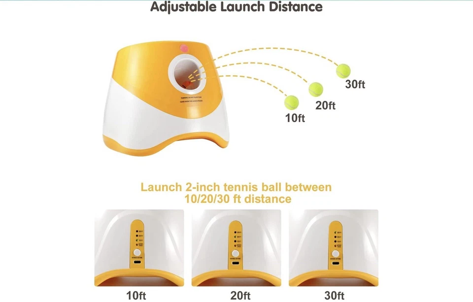 Automatic dog ball thrower launcher, with 6 mini balls For Small Medium Dogs - Image 4 of 4