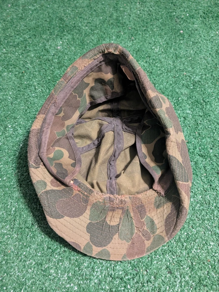 Vintage 1950s Frogskin Camo Hunting/Military Cap Hat Size 7 1/8 - Image 4 of 4