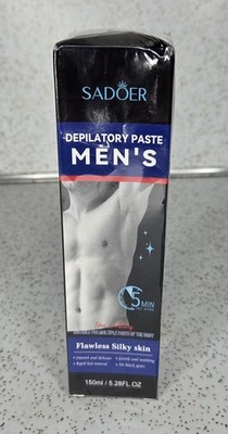 Sadoer Men's Hair Removal Paste Easy & Painless Depilatory Cream 5.28 Fl Oz New