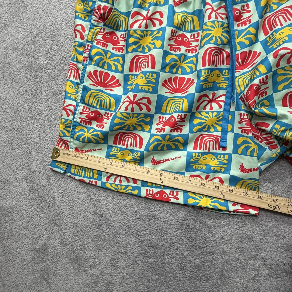 Nike Swim Shorts Mens 3XL Teal Blue Multi Print Volley Mesh Lined DR9845-392 - Image 3 of 4