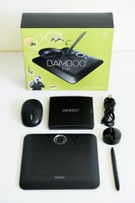 Wacom Bambu Fun Graphics Pen Tablet  Mouse Small, Black 